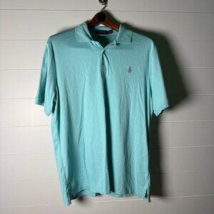 Polo Ralph Lauren Light Aqua Short Sleeve Polo Classic Fit Sz Large